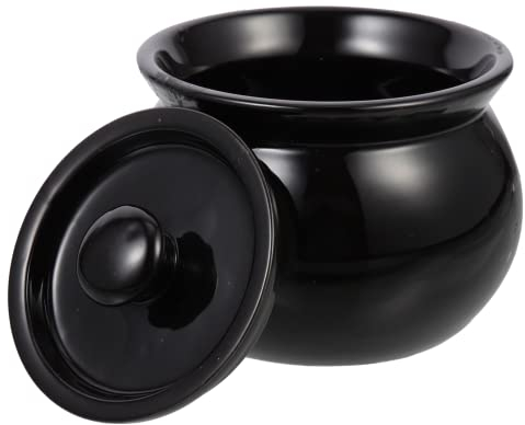 Cottura Stufato Argilla Brasato Multifunzione Cucina e casseruola Pentola Pollo Cinese Nero Squisito Piano cottura Francese Caldo Piccole pentole da ml Dolsot Terracotta Cocotte Porcellana (Color : B