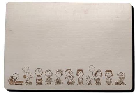 Tagliere in legno ispirato a Charlie Brown Snoopy Woodstock per formaggi in legno, idea regalo