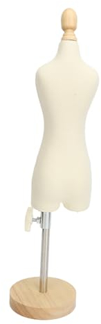 Pyhodi Weiblicher Schneiderpuppen-Torso, Verstellbarer Weiblicher Schneiderpuppen-Schaufensterpuppen-Körper, Näh-Präsentationshilfe mit Bein-Spaltstift-Design, Holzständer für Kleidung,