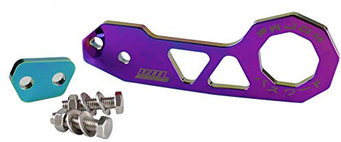 Abschlepphakenschraube Style Racing Heckhackhaken Aluminiumlegierung Schlepphaken (Color : Neo Chrome)