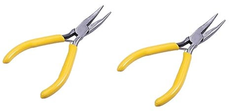 Operitacx 2pezzi Pinza Per Creazione Gioielli Acciaio Inossidabile Con Manici Antiscivolo Per Flessibilità e Precisione Nelle Lavorazioni