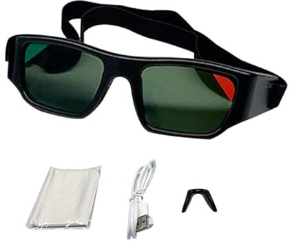 rockible Trainings-Stroboskop-Brille, Dribble-Brille, Hand-Augen-Koordination, Sportbrille, Visions-Trainingsbrille für Fußball, Kinder und Erwachsene