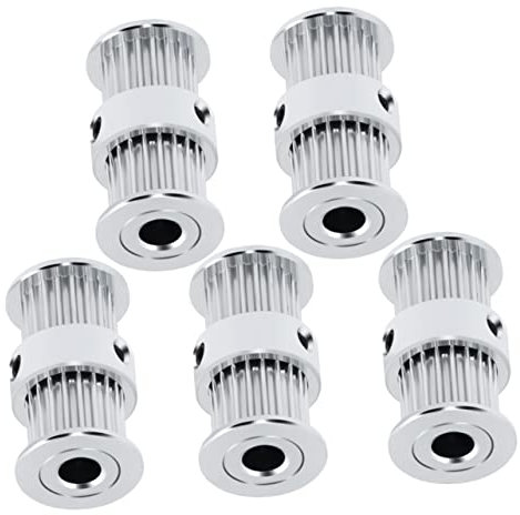 iplusmile 5stücke Aluminiumlegierung Zähne Bohrung Timing Belt Idler Pulley Drucker Langlebig Installieren Für Reparaturen Und Neubauteile