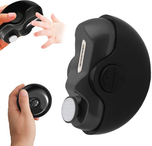 BSOON Elektrischer Nagelknipser, Automatischer Fingernagelschneider, Nageltrimmer und Nagelpolierer mit Licht, USB Wiederaufladbare Nagelfeile für Baby Senioren Erwachsene