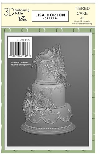 Tiered Cake Embossing Folder (with die) by Lisa Horton Crafts