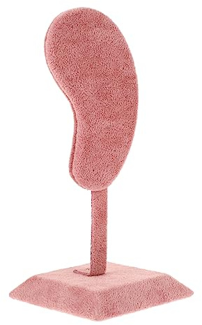 BESPORTBLE Soporte para Pendientes de Oreja en Felpa Rosa para Exhibición