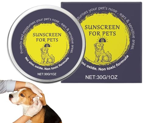 Hund Sonnenschutz für Nase | Hunde Nasenpfote Balsam Sonnencreme | Katzennase Pfotens Sonnenschutz mit Verhindern vor Verhindern | Sanfte feuchtigkeitsspendende Körperschutzbalsam für Haustiere