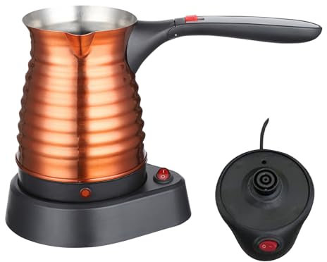 Fukamou Caffettiera Elettrica, Bollitore Elettrico - Teiera Da 500 Ml Caffettiera Di Grande Capacità,Bollitore Multifunzionale, Caffettiera A Percolatore Per Riunioni Di Famiglia, Caffè, Uso Domestico