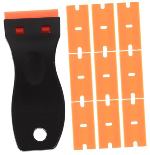 SHINEOFI Raschietto in Plastica Per Rimuovere Adesivi Lame Di Rasoio in Plastica Per Pulizia e Manutenzione Utensili Per Rimozione Di Etichette e Residui Per Da Te e Professionisti