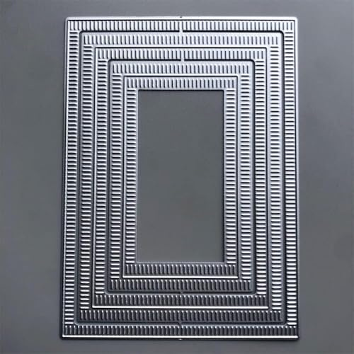Rectangle Border Die Cut for Card Making, Rectangle Border Metal Cutting Dies Congratulations Die Cuts Embossing Stencils Template for DIY Scrap-Booking Decor Wedding Birthday Blessing Card