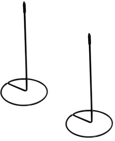 SOPOTUTU 2 piezas Pinchos para Recibos de Acero Inoxidable con Base Estable Soporte Organizador de Tickets para Oficina Restaurante Bar y