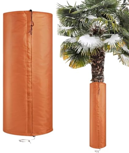 Tree Guard - Wiederverwendbare Isolierung Kaltwetter-Bandage, Baumrinde Schutz mit Kordelzug für Setzlinge Palme Zitrusfrüchte Olivensträucher Jungpflanzen und Blumenbeete, Winter Frostschutz Wrap