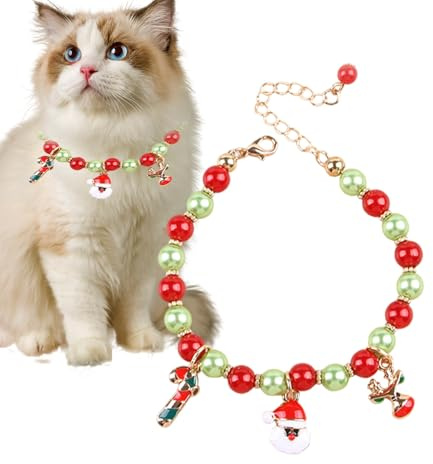 Cat Necklace Collar,Adjustable Jewelry - Collar for Puppy Jewelry | for Daily Wear Wedding Party Birthday Photography Christmas Decoration