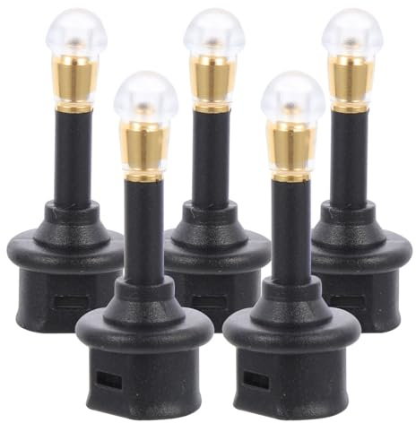 UKCOCO Adattatore Audio Ottico Femmina Spdif a Jack da 3,5mm Maschio 5 Pezzi, Materiale Pvc e Fibra Ottica, Leggero e Portatile per Cuffie