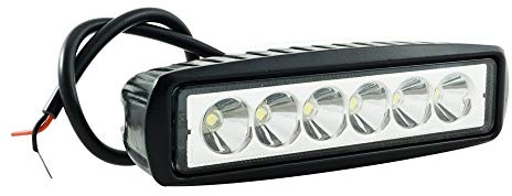 TEMPO DI SALDI Faro A Led Da 18W Luce Bianca Fredda Da Lavoro 6 Led Per Auto Moto Fuoristrada