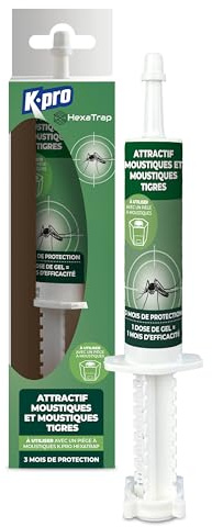 K.PRO Attractif à moustiques seringue 30g | Pour piège électrique K.PRO, attire moustiques et moustiques tigres, portée 300 m², non toxique et sans odeur