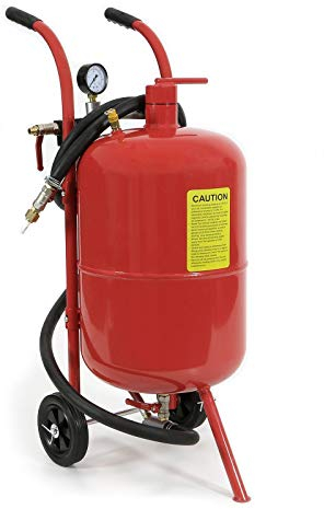 Airpress® mobiles Sandstrahlgerät Druckluft Sandstrahler 36 l + Düsen, Schlauch & Sandstrahlpistole