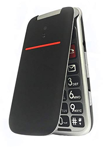 artfone CF241A Seniorenhandy ohne Vertrag | Dual SIM Handy mit Notruftaste | Rentner Handy große Tasten | 2G GSM Klapphandy| Großtastenhandy mit Ladegerät und Kamera|1000 mAh Akku Lange Standby-Zeit
