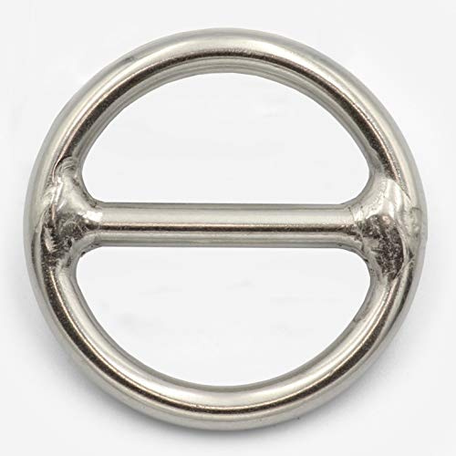 DIOS24 4 Stück Ring mit Steg 6 x 40 mm (Größe und Menge wählbar) - Edelstahl A4-AISI 316 - O-Ring mit Steg Rundring mit Steg Edelstahl Stegring