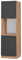 Vicco Oven housing cabinet Fame-Line, Anthracite gold/Gold power oak, 60 cm open