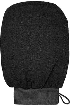 HUFFA 1Pc Shower Spa Exfoliator Two-sided Bath Glove Body Cleaning Scrub Mitt Rub Dead Skin Removal Bathroom Massage Products SPA Foam (Color : BK)