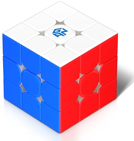 GAN 356 R S 2, 3x3 Speed Cube Gans Classic Non-Magnetic Magic Cube Stickerless Puzzle Practice Solving Wing-Shaped Core 2.0, 90° Corner Cutting, Tension Adjustable, 356RS2