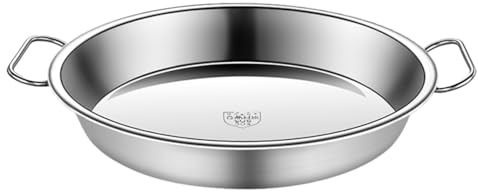 Ciieeo Salatteller aus Edelstahl Liangpi Dampfpfanne edelstahl tablett Dampftopf Gemüsefach kalter Nudelteller Dampfgarplatte verdicken Dampfer Obstschale 304