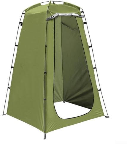 Outdoor-Camgping-Duschzelt, sofortiges Pop-Up-Zelt für Privatsphäre, Camping-Dusche, Kleidung, Umkleidekabine, tragbare Dusche, Sichtschutzzelt, Dressing (grün)