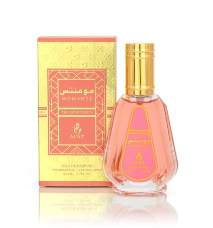 AYAT PERFUMES – Eau de Parfum Arab en Spray 50 ml Pour Femme Fabriqué à Dubaï Senteur Orientale (Moments)