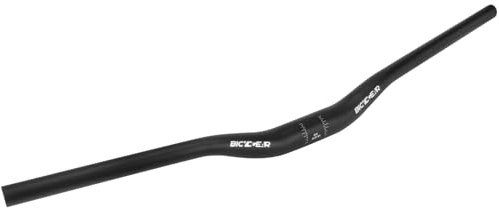 BICYCGEAR 35 Bike Handlebars 780mm, 30mm Rise Bicycle Handlebar 9° Backsweep 5° Upsweep Riser Handle Bars for Moutain Bike MTB Dirt Road E bike, Sand Blasted, Aluminum Alloy Butted