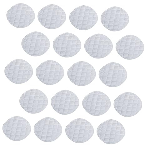 Hohopeti Coppette Assorbilatte in Cotone Per L'allattamento 20 Pezzi Con Rivestimento Anti-perdita E Esterno