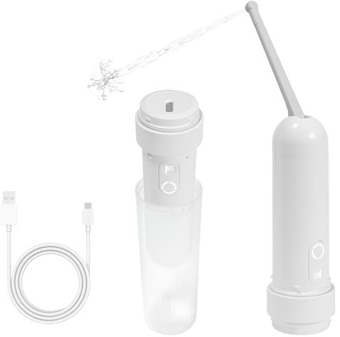Travel Bidet, Rechargeable Portable Bidet, 180ML, IPX7 Waterproof Electric Bidet Sprayer with Nozzle 180 Degree Adjustment & 3 Spraying Modes for Personal Hygiene, Soothing Postnatal Care