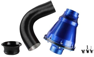 Auto Luftansaug Universal-Luftfilter 76 Mm Luftansaugbalgfilter Modifizierter Pilzkopf Auto-SUV Hoher Durchfluss Kaltlufteinlassrohrreiniger Auto Lufteinlässe(Blau)