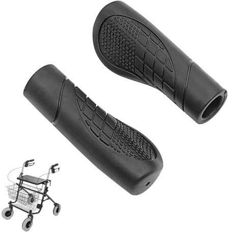 2 Stück Rollatoren Handgriffe Rollator Griffbezüge Ergonomisch Geformt | Anti-Rutsch Komfortkissen Rollator Ersatzteile für Ältere Menschen, Verletzte (2,2 cm)