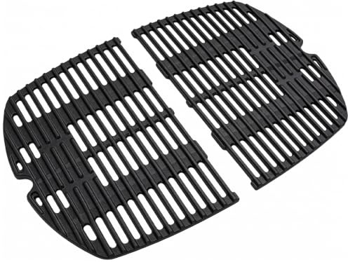 FIRXZYMZ Lot de 2 grilles de rechange en fonte pour barbecue Weber Q200, Q220, Q2000, Q2200, Q2200, Q2400 - Accessoires pour barbecue à gaz Weber 7645 7583 65811 69935