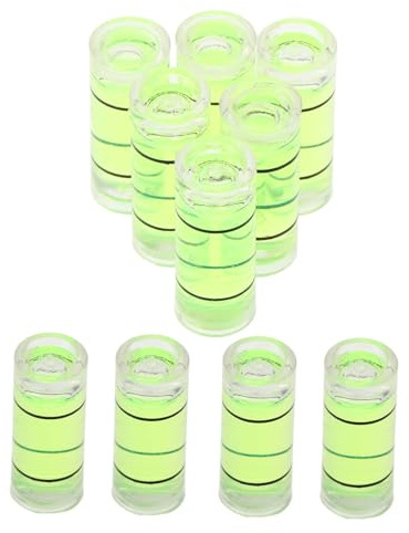 Hemobllo 10 Unidades De Mini Niveles De Burbuja Para Carpinteros Construcción Nivel De Burbuja Pequeño Portátil 6 X 15 Mm