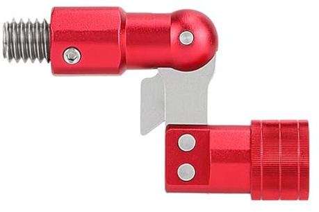 Qsvbeeqj Fischereinetz Poles - Adattatore girevole da 1/2, connettore per atterraggio, connettori articolari, sistema di bloccaggio in alluminio