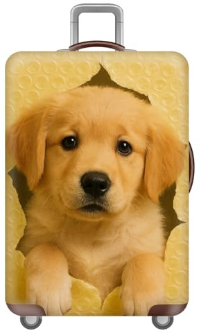 Elastisch KofferhüLle FüR 18-32 Zoll,Reise KofferschutzhüLle,Waschbare GepäCkabdeckung Aus Polyester,Reisekoffer SchutzhüLle Mit ReißVerschluss,Katzen Hunde Tier Luggage Cover (Farbe 2,M(22-24inch))