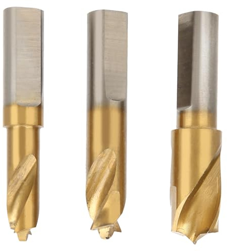 Aramox 3Pcs Foret À Dépointer, Hss Co 6.5Mm/8Mm/10Mm Foret Coupeur De Soudage Par Points Ensemble Fraises À Dépointer Pour Enlever Les Joints De Soudure En Tôle Bit de Forage de Soudure Ponctuelle, Ou