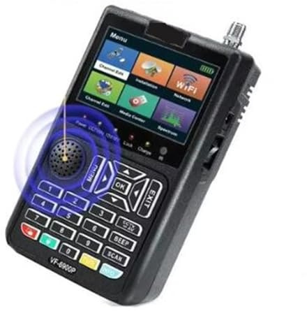 VF-6900 Buscador de satélite Medidor Receptor TV satelital DVB S2 Pantalla cámara HD Alta sensibilidad(VF-6900 Pro)