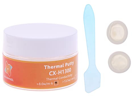 Maxtonser Mastic thermique H1300 8 W/m.K Graisse thermique non conductrice pour dissipateur de chaleur 20 g/50 g/70 g