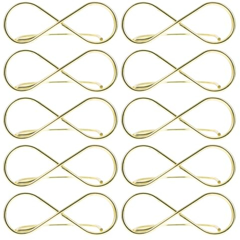 Cabilock 20 pièces Lot de Supports Métalliques pour Cartes de Table Créatifs Pinces Photo et Mémo Carboné Doré Porte-numéros et Cartes pour Mariages Bureaux Restaurants et Décorations