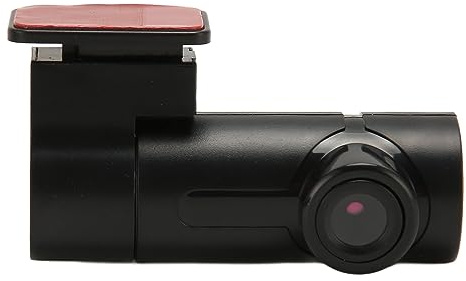 Asixxsix Dash Cam Fhd 1080p, Mini Telecamera per Auto Wifi Ruotabile a 360 ° con Visione Notturna, Telecamera da Cruscotto con Registrazione in, Sensore g. Adatto per Auto, Camion, Suv