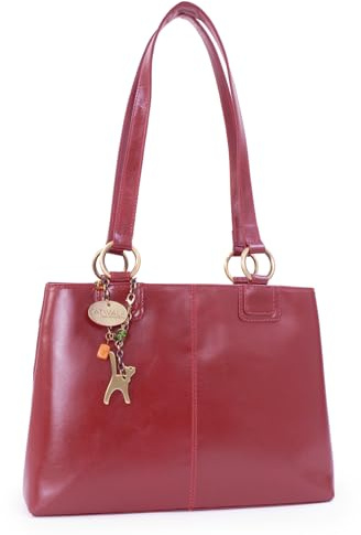 Catwalk Collection Handbags - Bolso de Hombro Piel de Mujer - Tote Bag Mediano - Bolso de Mano Diario con Multibolsillos - Bellstone