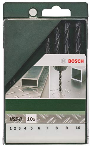 Bosch DIY 10tlg. Metallbohrer-Set HSS-R rollgewalzt