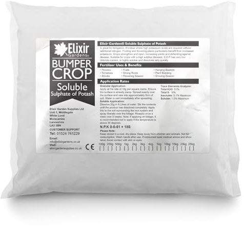 Elixir Gardens ® Soluble Sulphate Of Potash Fertilizer - 2.5KG Bag