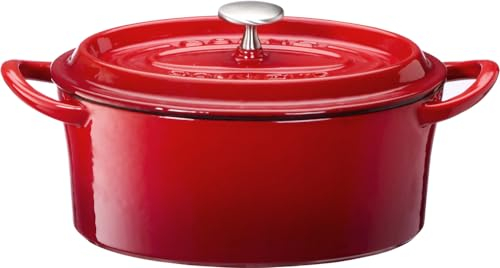 BONNE BONHEUR Bon Bonaire Oval Cocotte 14cm Red 3633 (Japan import / The package and the manual are written in Japanese)