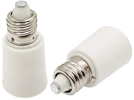 E-Simpo 10pcs E11 to E11 mini Candelabra Light Socket Base e11 led lamp Holder Adapter Extender Converter Extension(10pcs E11 to E11 Extender)