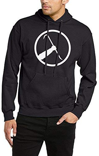 Half Life Hoodie Gaming Gamer Crowbar Black Mesa Valve Freeman Gift Hooded Hoody (L)