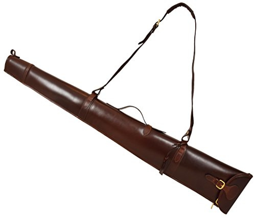 A1 FASHION GOODS Echtes Leder Gunslip Tasche Schießen Jagd Schrotflinte Gewehr Holster BRAUN Tragetasche - Artemis